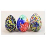 Bohemia/Bohdana Crystal/Glass Eggs / 3 pc