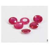 Ruby Gemstones / 6 pcs