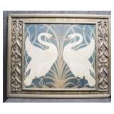 Swan Art Nouveau Wall Decor