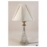 Crystal & Brass Table Lamp