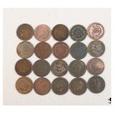 Indian Head Penny Collection / 20 Coins
