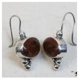 Sterling Silver Earrings w/ Stones
