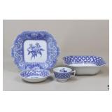 Spode Blue & White Dishes - 15pc