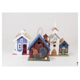 Wood Bird Houses / 3 Pc