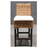 Seagrass / Wicker Counter Height Bar Stool