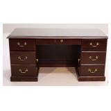 Executive Desk w/ Protective Glass Top
