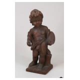 Carved Wood Cherub
