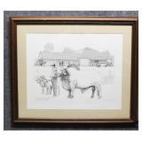 "JD Hudgins Ranch Headquarts" Print by Dave