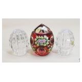 Bohemia/Bohdana Crystal/Glass Eggs / 3 pc