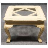 End Table w/Glass Inset