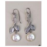 Sterling Silver & Pearl Earrings