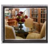 Large Framed Beveled Mirror