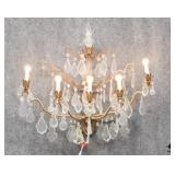 Large Wall Sconce w/ Crystal Prisms