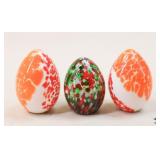 Bohemia/Bohdana Crystal Eggs - Czech / 3 pc