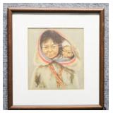 Vintage "Baffin Island Sisters" Print by Francis