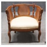 French Louis XV Style Barrel Back Chair