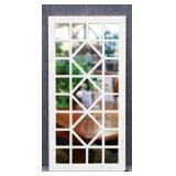 4 ft Windowpane Style Wall Mirror