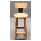 Wood & Metal Bar Height Barstool