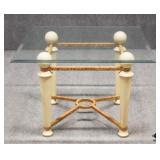 Glass Top End Table