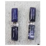 Sterling Silver Earrings w/ Stones