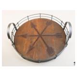 Wood & Metal Tray