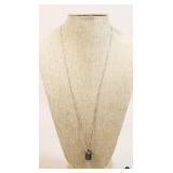 Sterling Silver Prayer Box Pendant w/ Chain