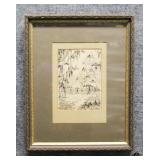 Original Pen & Ink Signed Krause