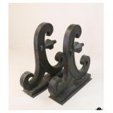 Pair of Large Wood Architectural Accents