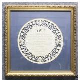 'Where there is Love' Helen Steiner Rice Cut Paper