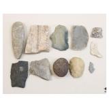 Arrowhead and Tool Fragments / 12 pcs