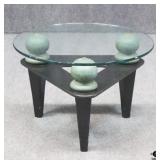 End Table w/ Glass Top