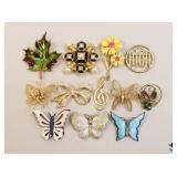 Assorted Brooches / 10 pc