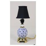 Blue & White Accent Lamp