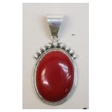 Sterling Silver Pendant w/ Stone