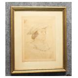 Antique Portrait Reproduction Print