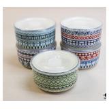5 Signature Stoneware Containers w/Lids