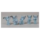 Dresden Porcelain Angel Figurines- Germany / 5 pc