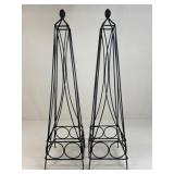 2 Metal Plant Trellis / Topiaries