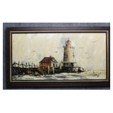 Original Painting on Wood Signed Clare