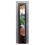 Long Narrow Beveled Mirror Framed