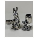 Silverplate & Metal Toothpick & Candle Holders