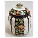 Nippon Hand Painted Ceramic Canister