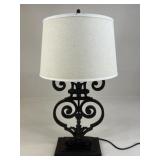 Pottery Barn Cast Iron Lamp w/ Shade