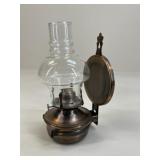 Bronze Tone Oil Lamp