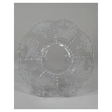 Etched Glass Serving Platter