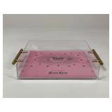 Acrylic Tray w/Metal Handles