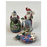 Jim Shore "Heartwood Creek" Ornaments / 3 pc