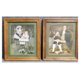 Vintage Charles Wysocki Prints 2/PC