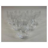 Riedel Stemless Etched "F"  Wine Glasses / 6 Pc