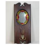 Wall Mount Coat Rack w/ Mirror